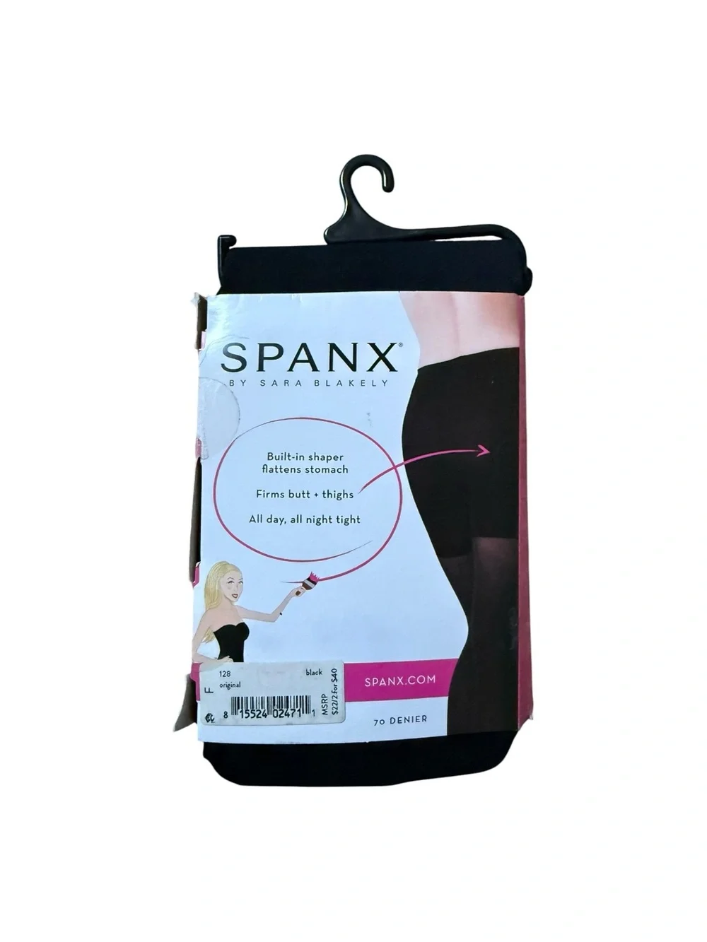 NEW SPANX Tights High Charcoal Opaque Style 128 All Day Shaping Size F